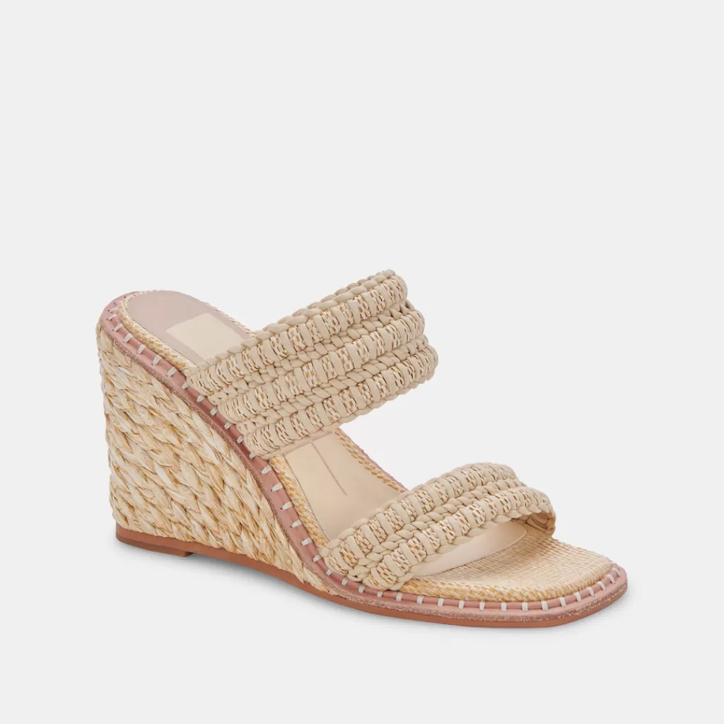 DOLCE VITA Abigal Wedges Lt Natural Raffia Sale