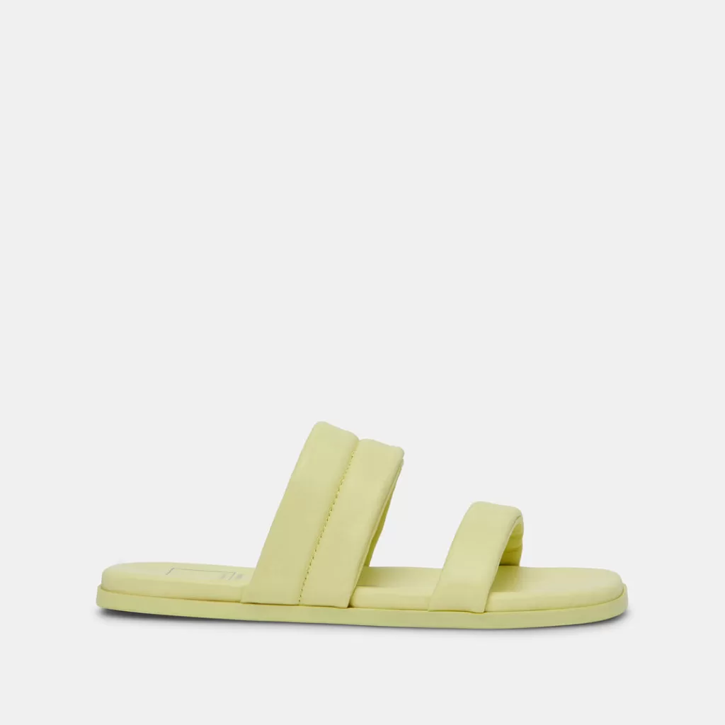 DOLCE VITA Adore Sandals Lemon Cream Leather Online