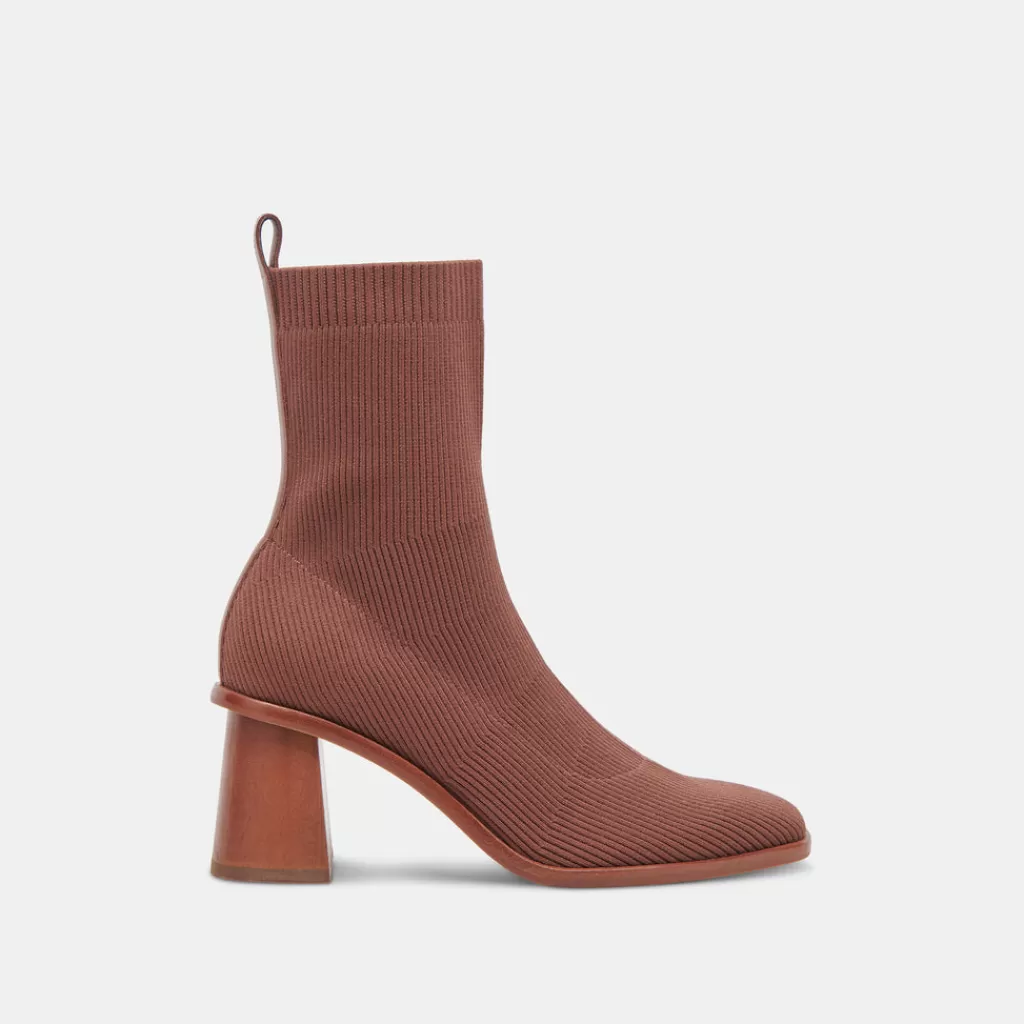 DOLCE VITA Alaya Booties Brown Knit Sale