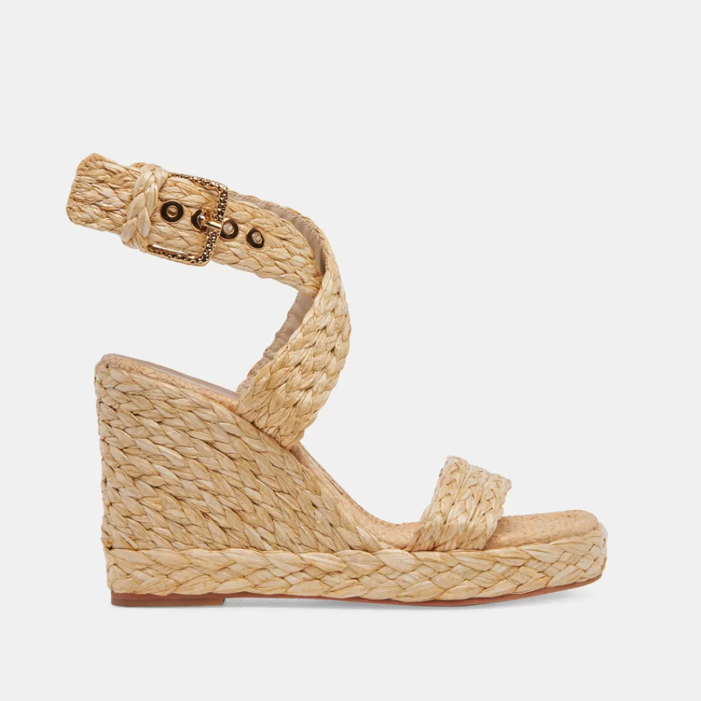 DOLCE VITA Aldona Wedges Lt Natural Raffia Store