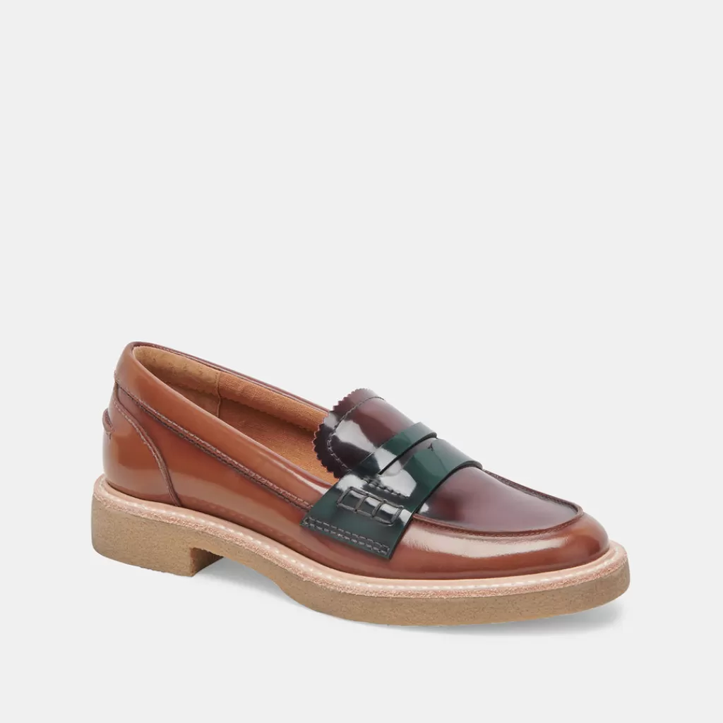 DOLCE VITA Arabel Loafers Burgundy Multi Patent Leather Hot