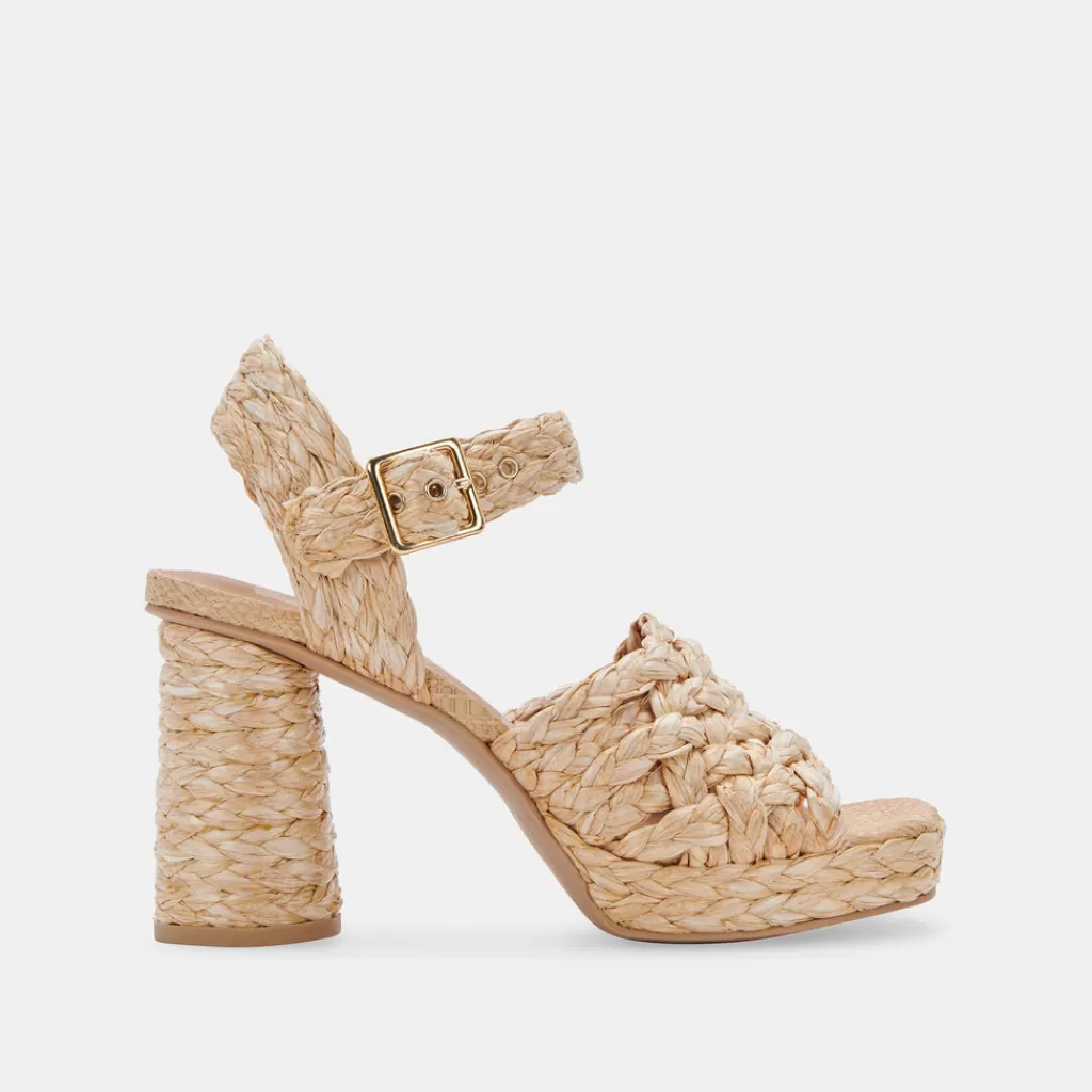 DOLCE VITA Asher Heels Lt Natural Raffia Best