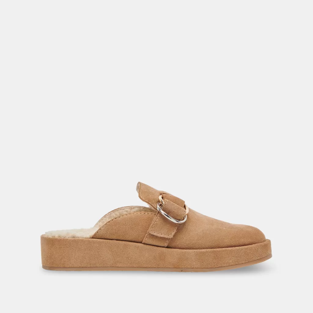 DOLCE VITA Astor Plush Flats Desert Suede Shop