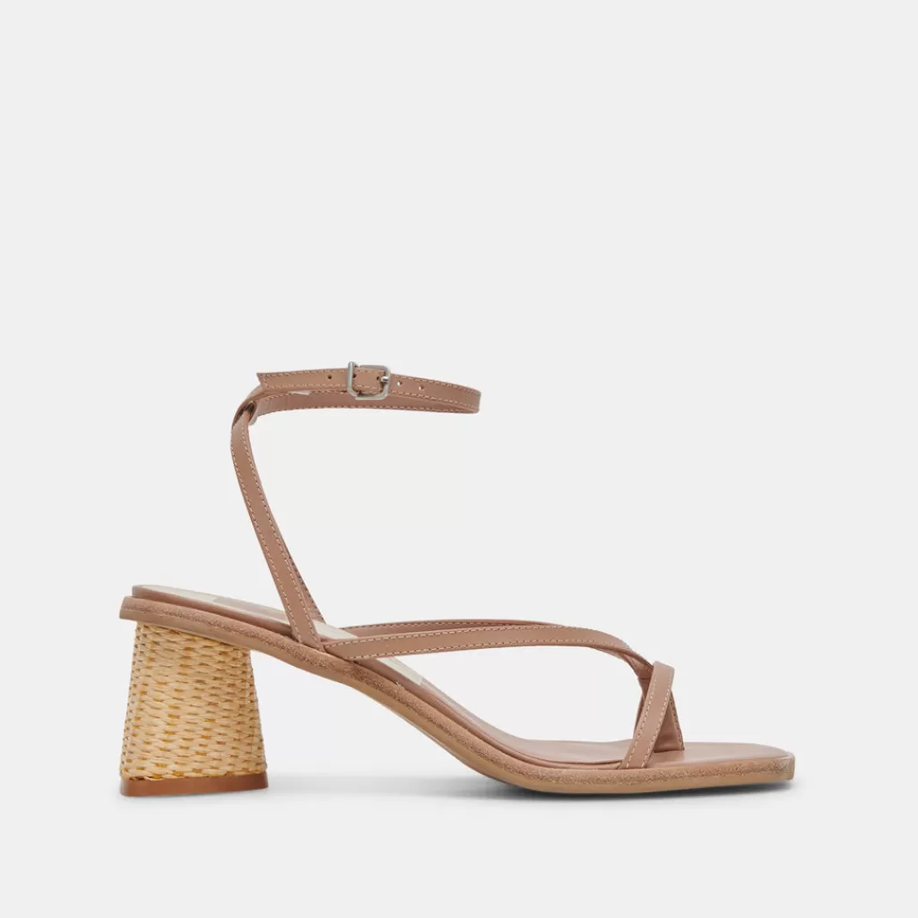 DOLCE VITA Banita Sandals Cafe Leather Clearance