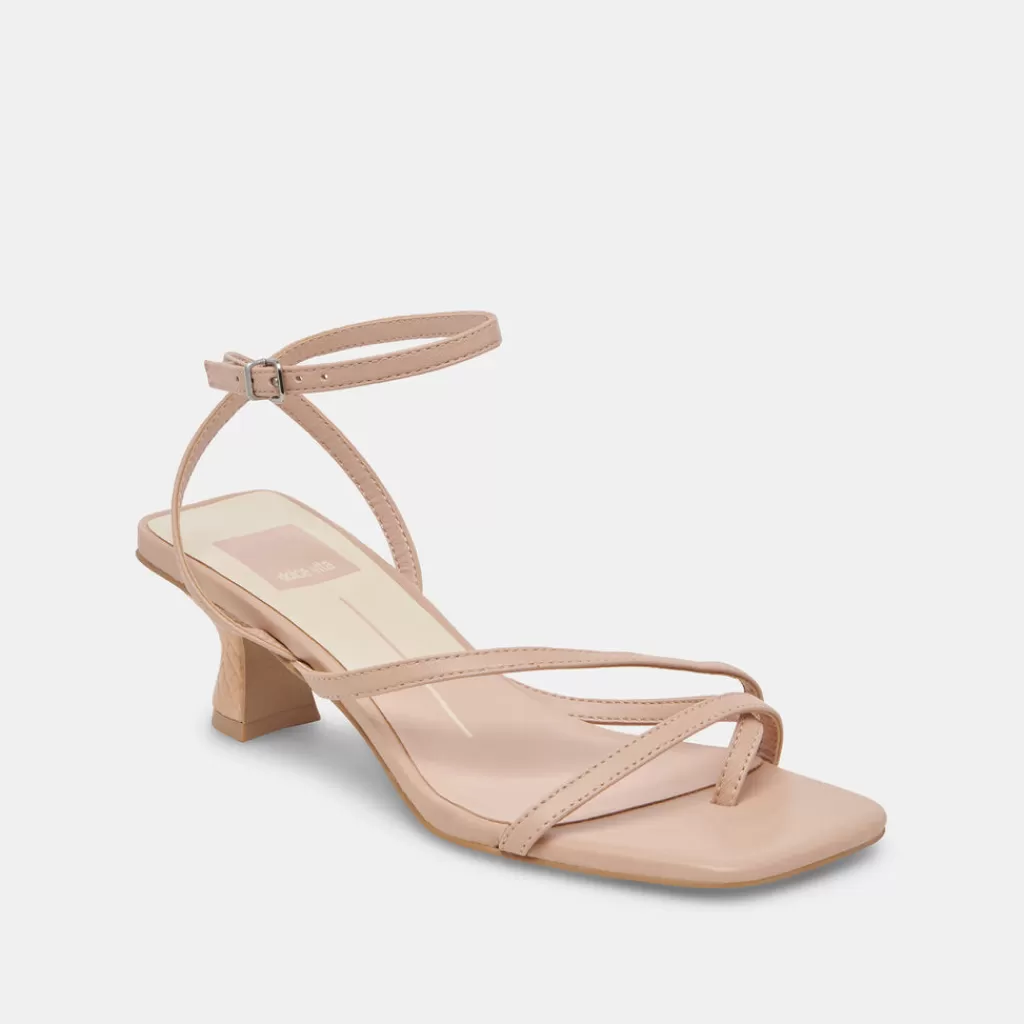 DOLCE VITA Baylor Heels Cream Leather Fashion