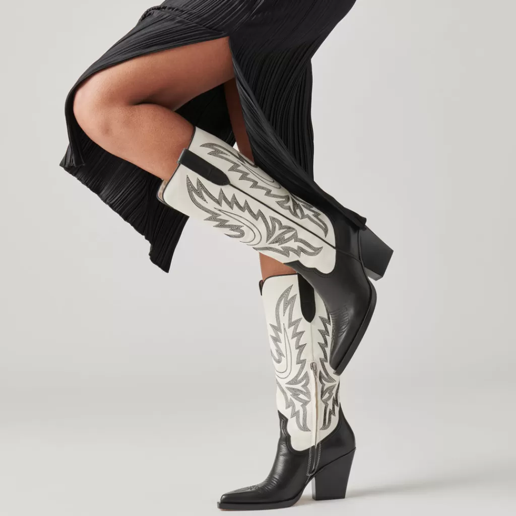 DOLCE VITA Blanch Boots Black White Leather Online