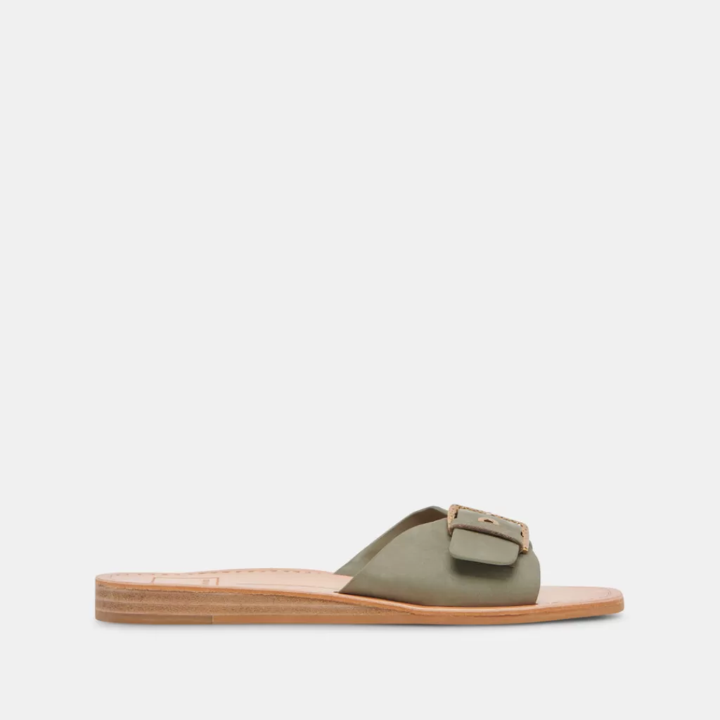 DOLCE VITA Cabana Sandals Sage Nubuck Flash Sale