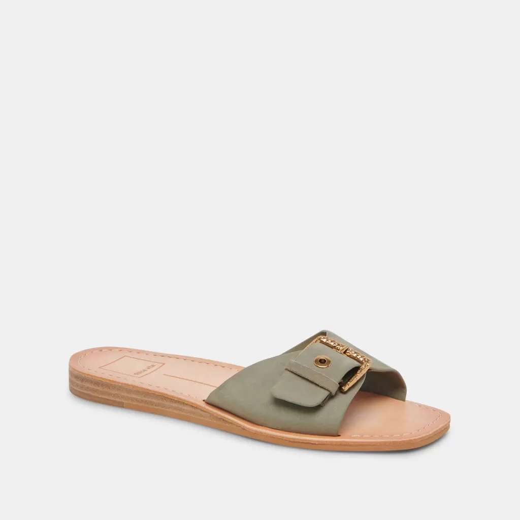 DOLCE VITA Cabana Sandals Sage Nubuck Flash Sale