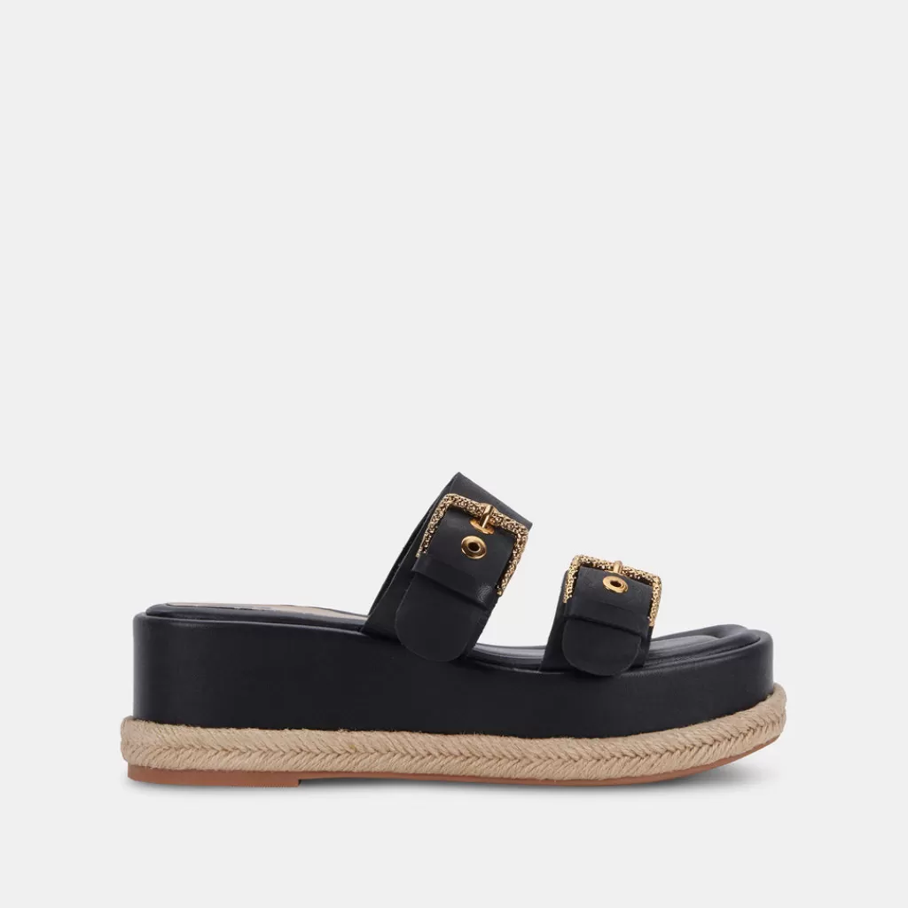 DOLCE VITA Canyon Sandals Black Leather Online