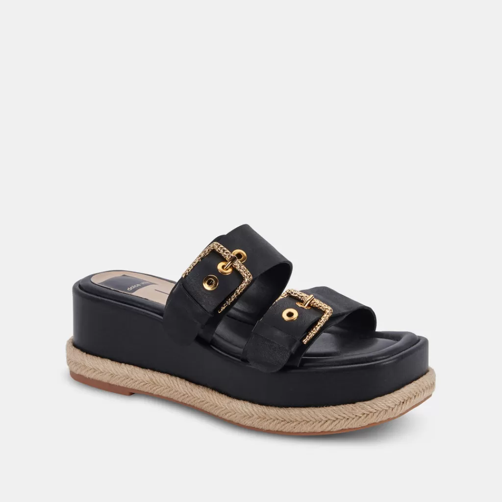 DOLCE VITA Canyon Sandals Black Leather Online