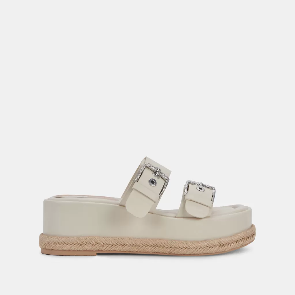 DOLCE VITA Canyon Sandals Ivory Leather Shop