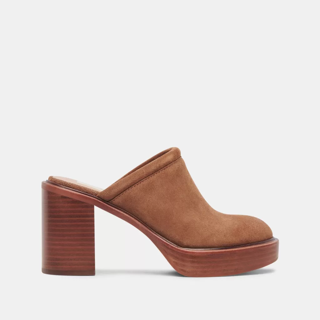 DOLCE VITA Castel Heels Chestnut Suede Outlet