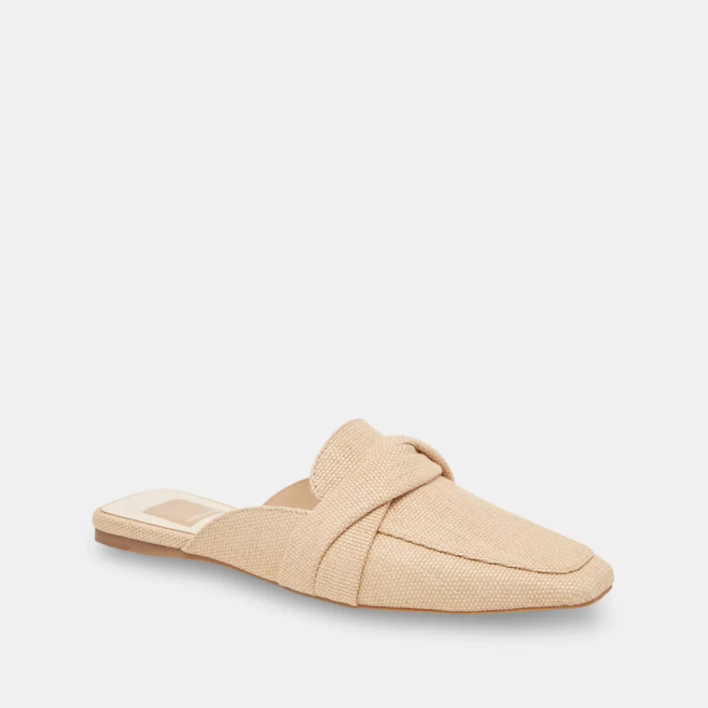 DOLCE VITA Clarise Flats Natural Linen Best Sale