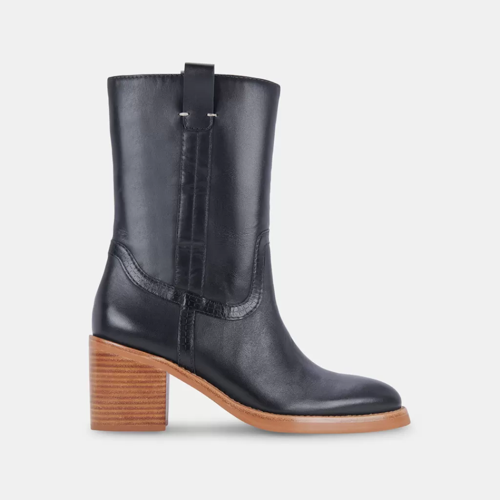 DOLCE VITA Colete Boots Black Leather Clearance