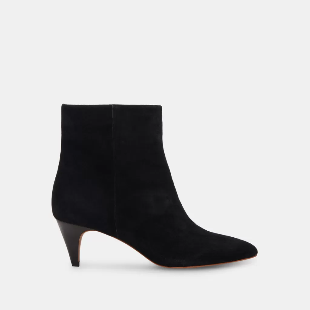 DOLCE VITA Dee Wide Booties Nero Suede Discount