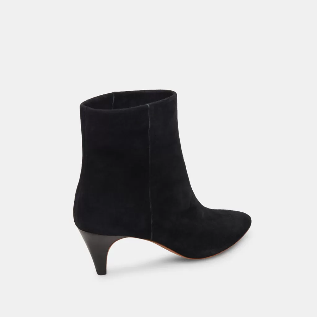 DOLCE VITA Dee Wide Booties Nero Suede Discount