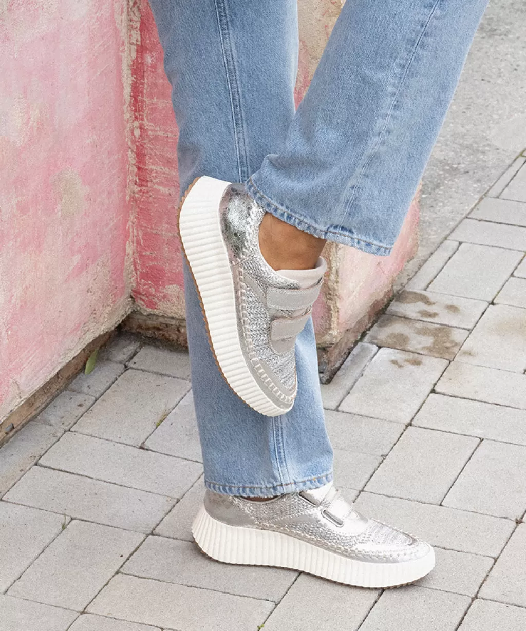 DOLCE VITA Demo Sneakers Silver Knit Shop