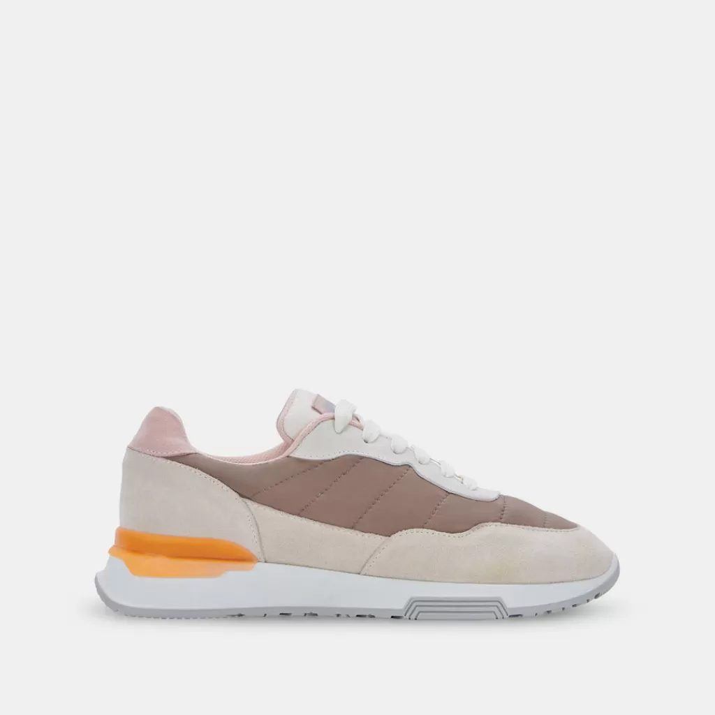 DOLCE VITA X Greats Evana Sneakers Taupe Multi Suede Clearance