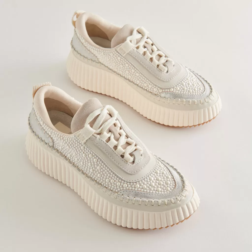 DOLCE VITA Dolen Pearl Sneakers Vanilla Pearls Fashion