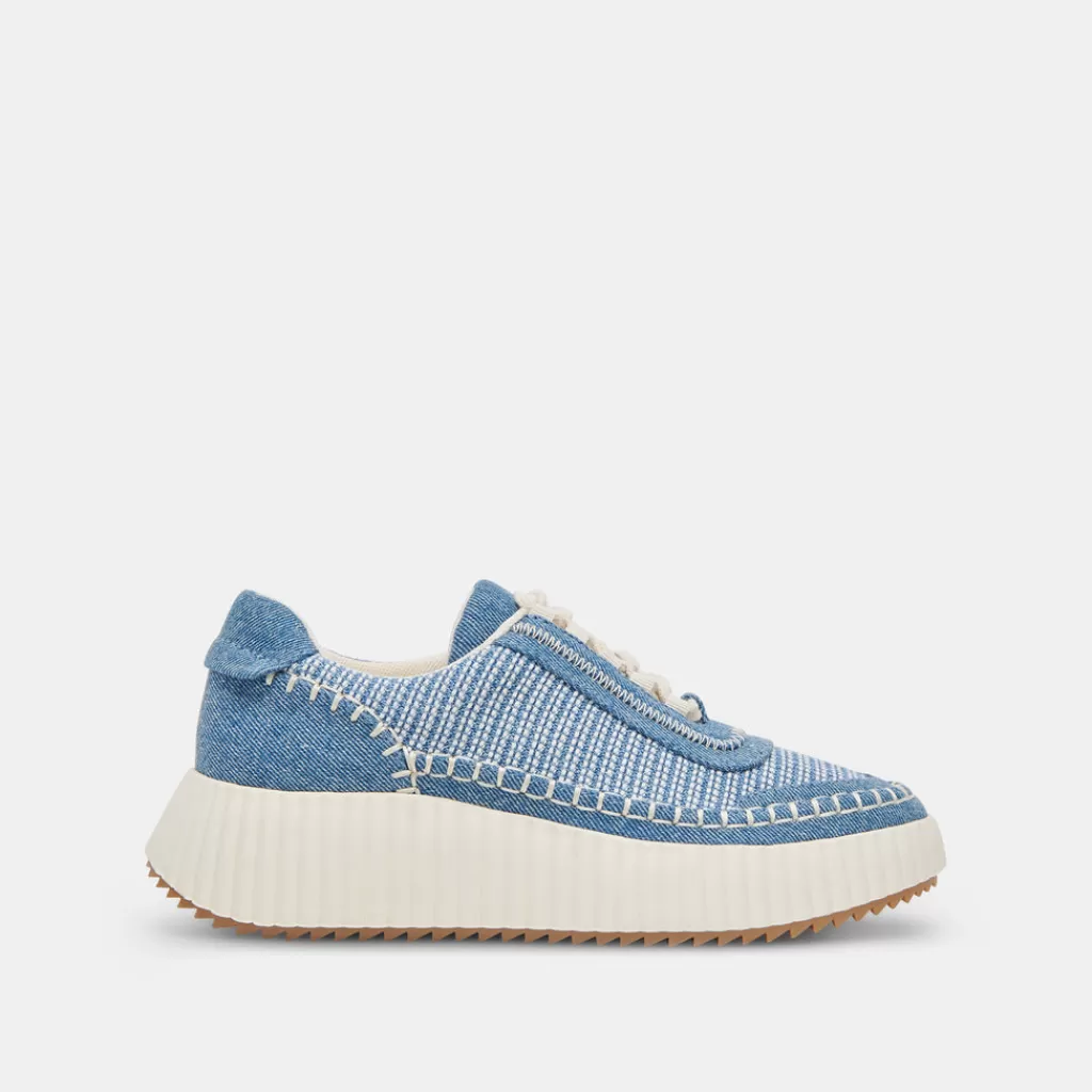 DOLCE VITA Dolen Sneakers Blue Multi Denim New
