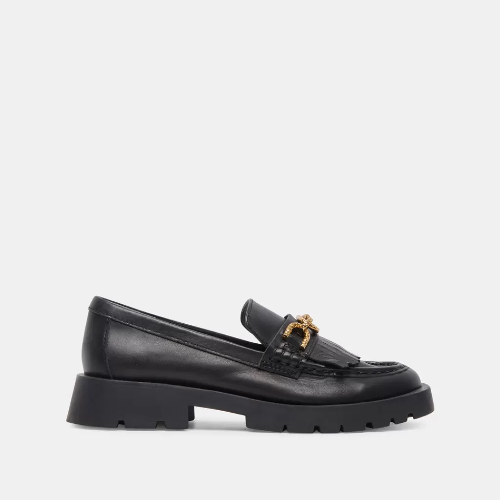 DOLCE VITA Erna Flats Black Leather Fashion