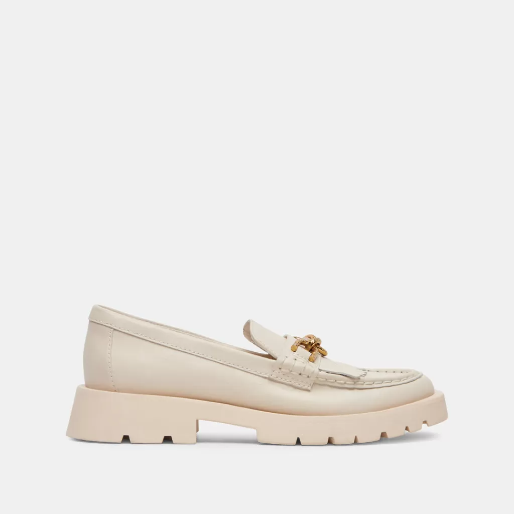 DOLCE VITA Erna Flats Ivory Leather Best Sale