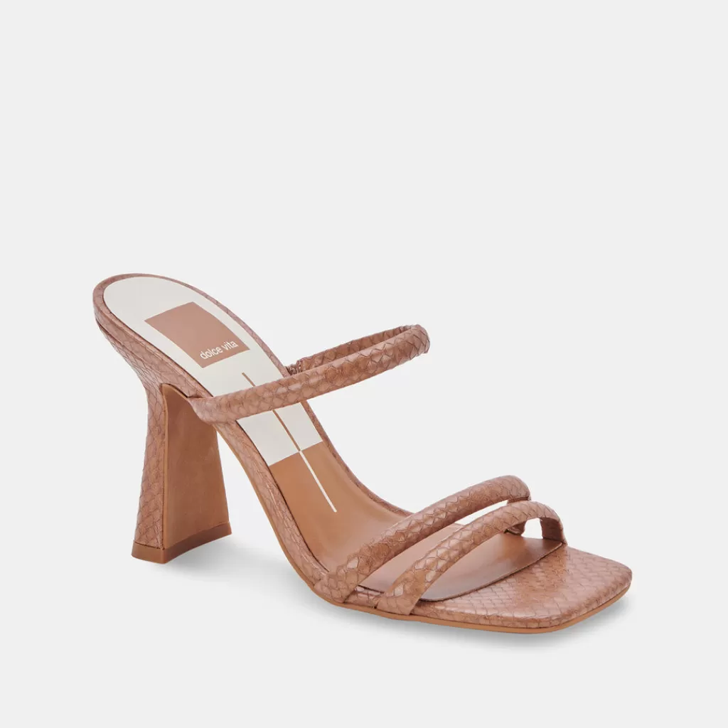 DOLCE VITA Fort Heels Luggage Embossed Stella Sale