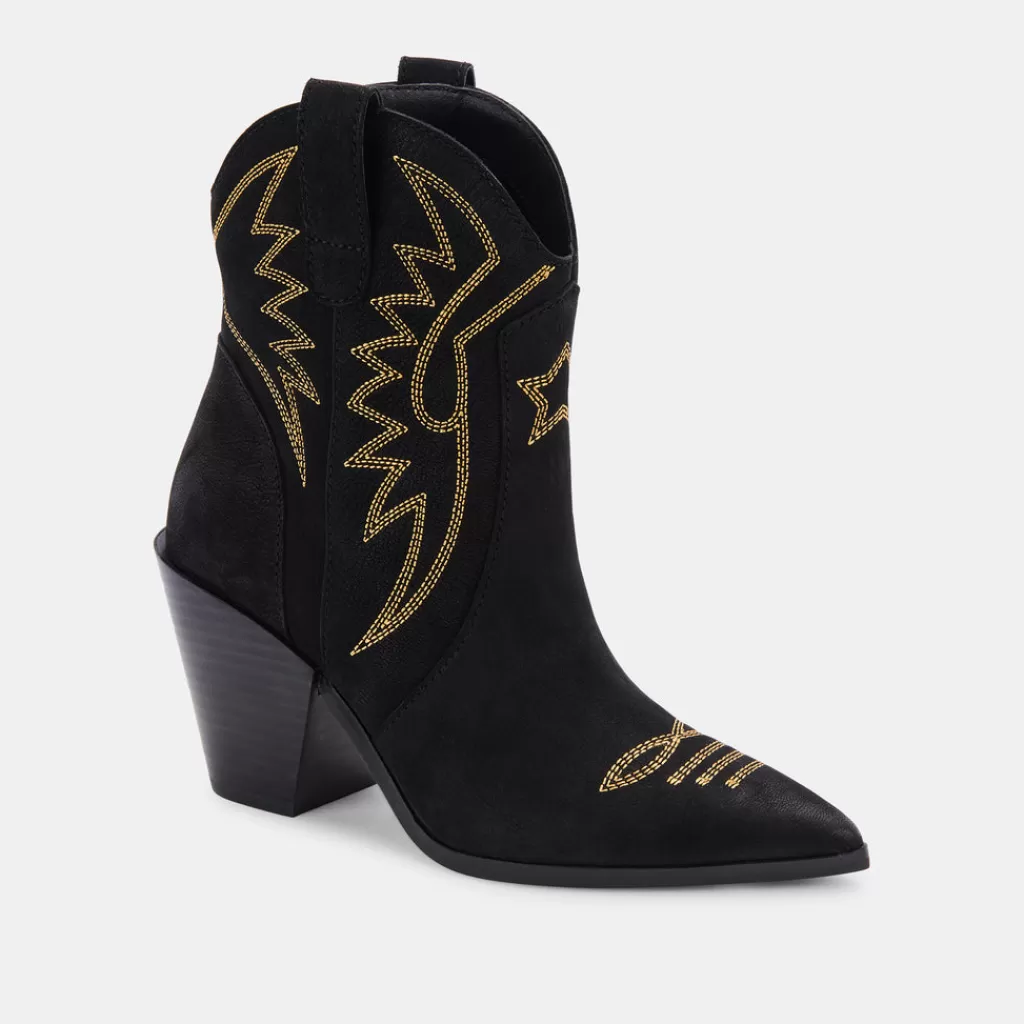 DOLCE VITA Ginni Booties Black Nubuck Cheap