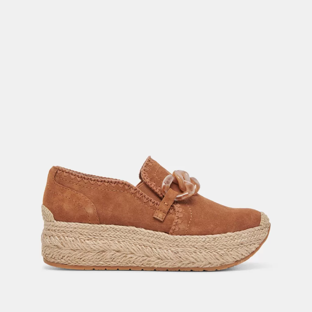 DOLCE VITA Jhenee Espadrille Sneakers Pecan Suede Cheap