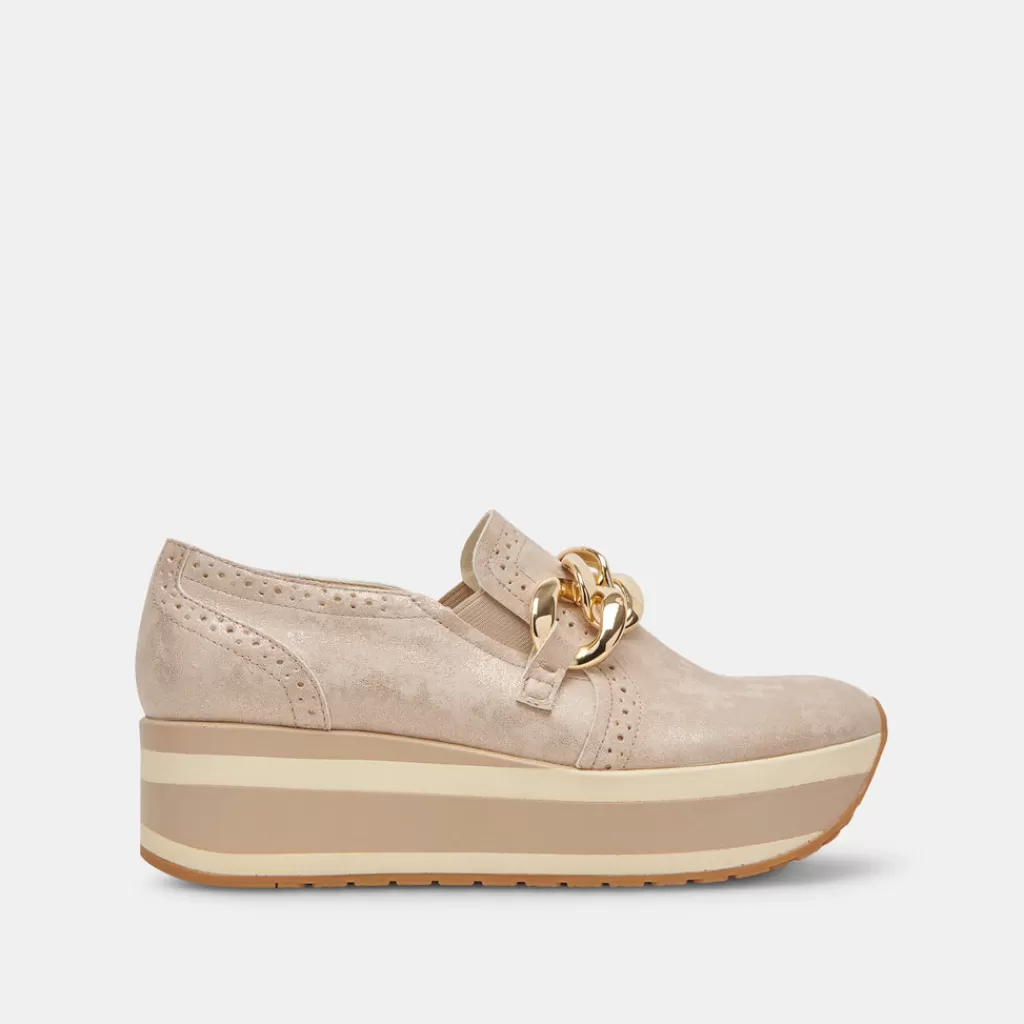 DOLCE VITA Jhenee Sneakers Light Gold Nubuck Best Sale