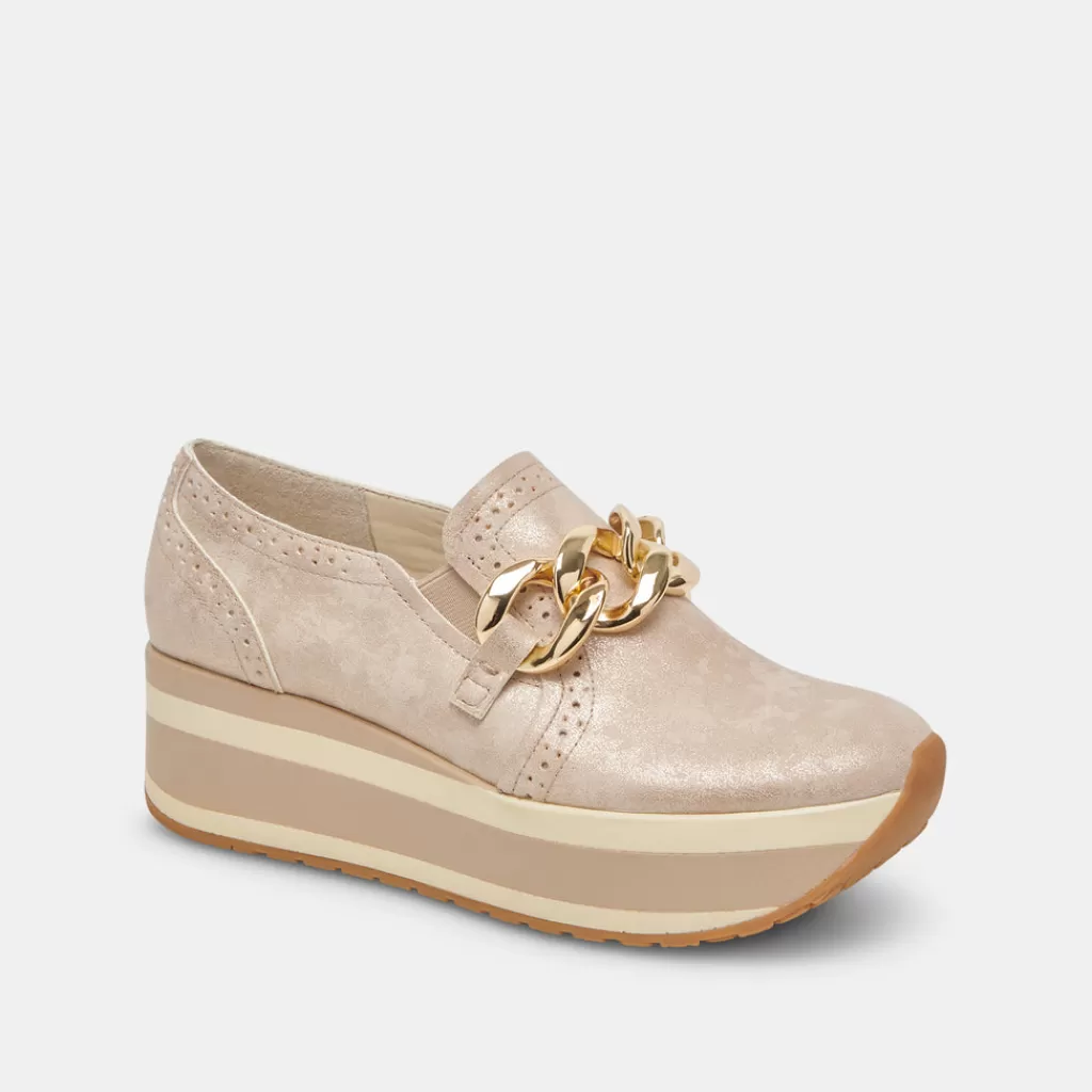 DOLCE VITA Jhenee Sneakers Light Gold Nubuck Best Sale