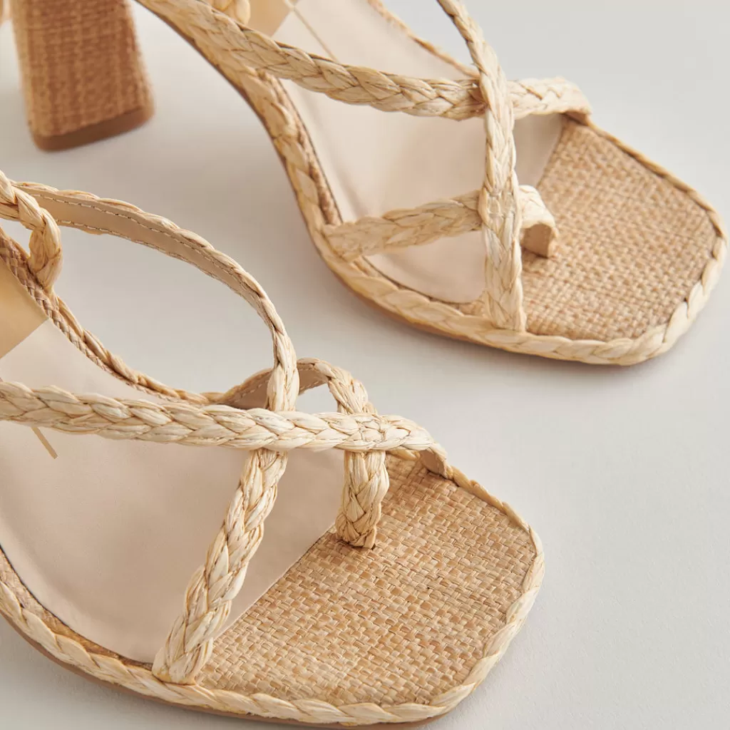 DOLCE VITA Joelle Heels Lt Natural Raffia Best