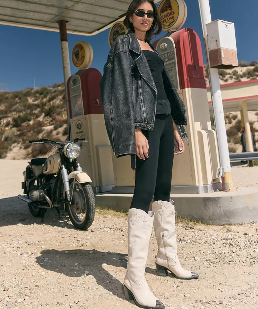 DOLCE VITA Kamryn Boots Off White Leather Best Sale