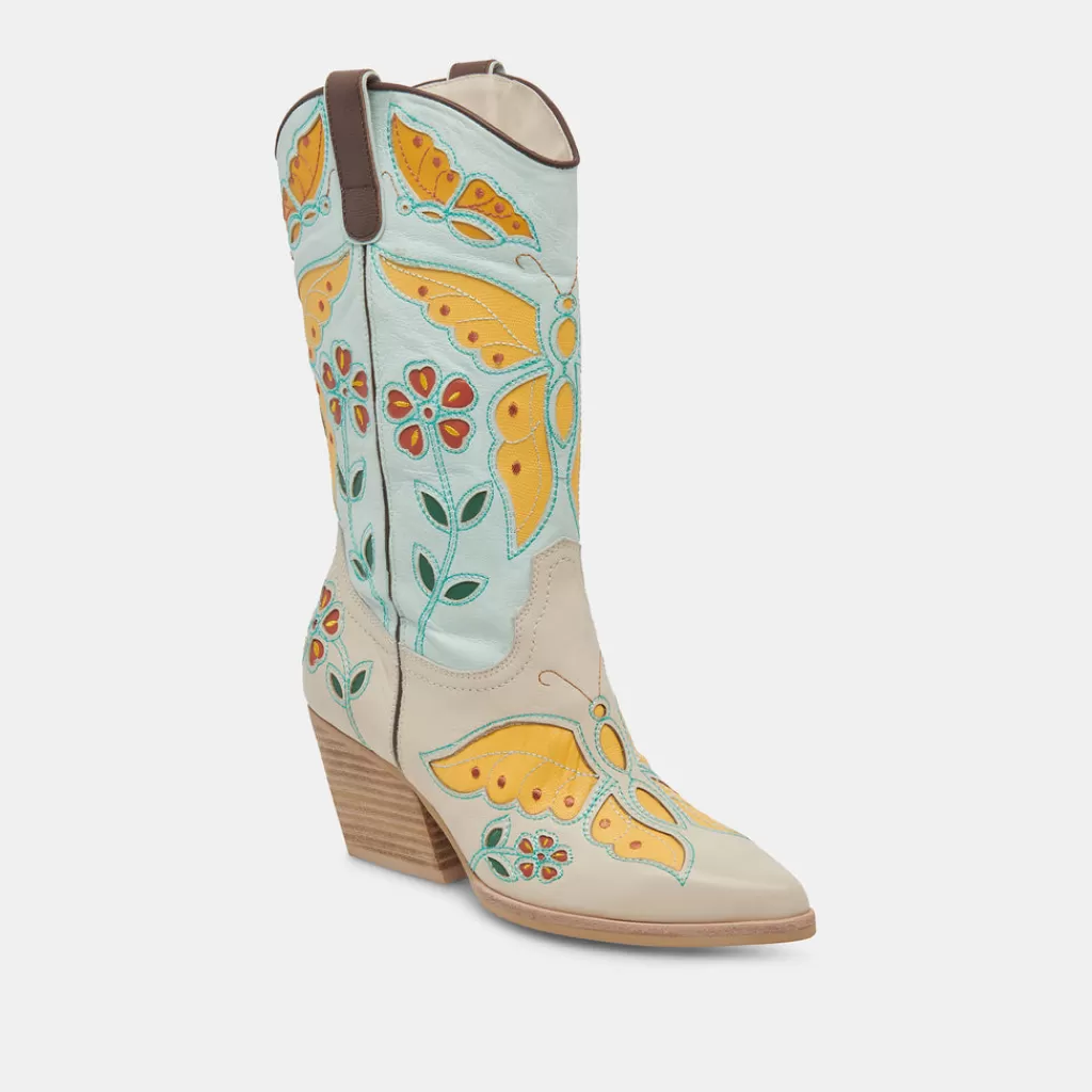 DOLCE VITA Lelou Boots Ivory Multi Leather Online