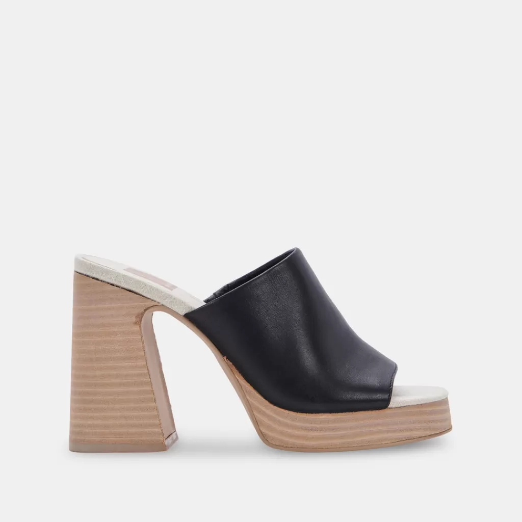 DOLCE VITA Lukas Heels Black Leather Best Sale