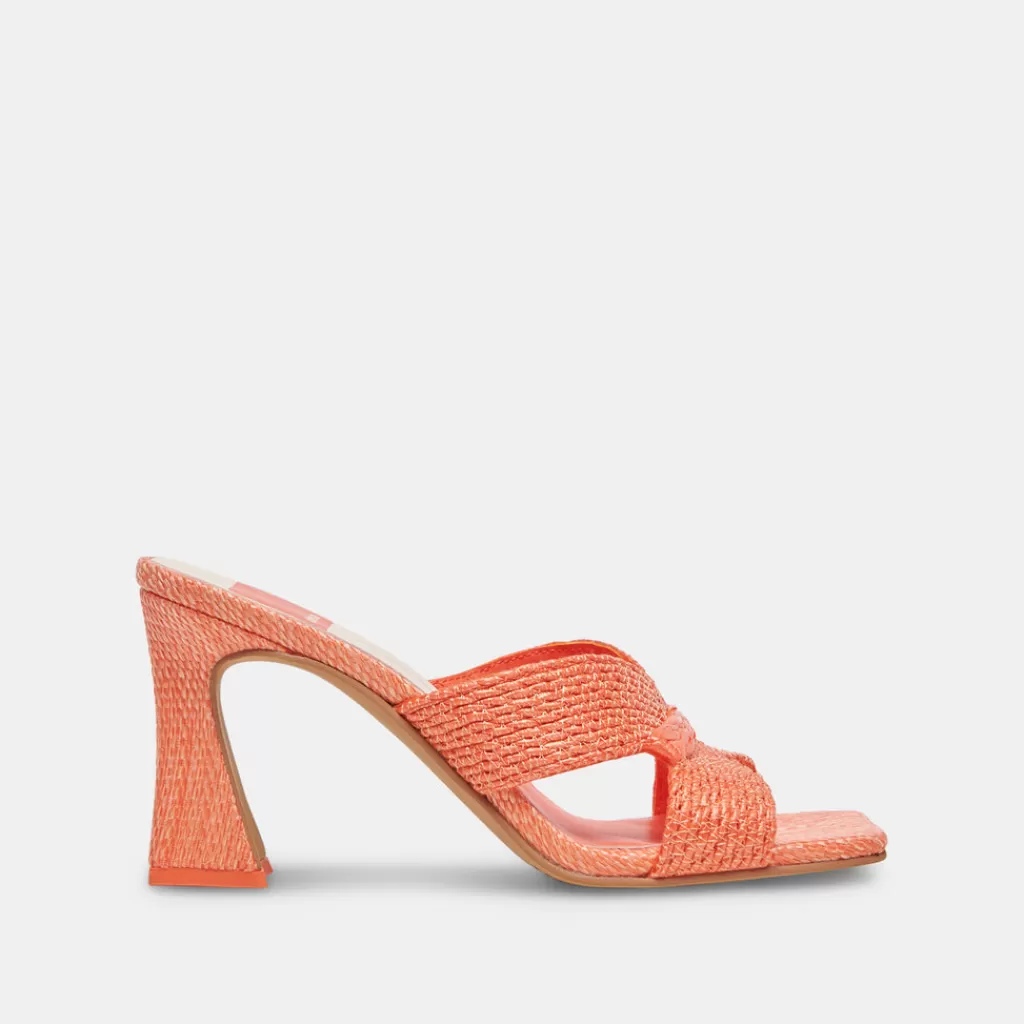 DOLCE VITA Nitro Heels Orange Raffia Cheap