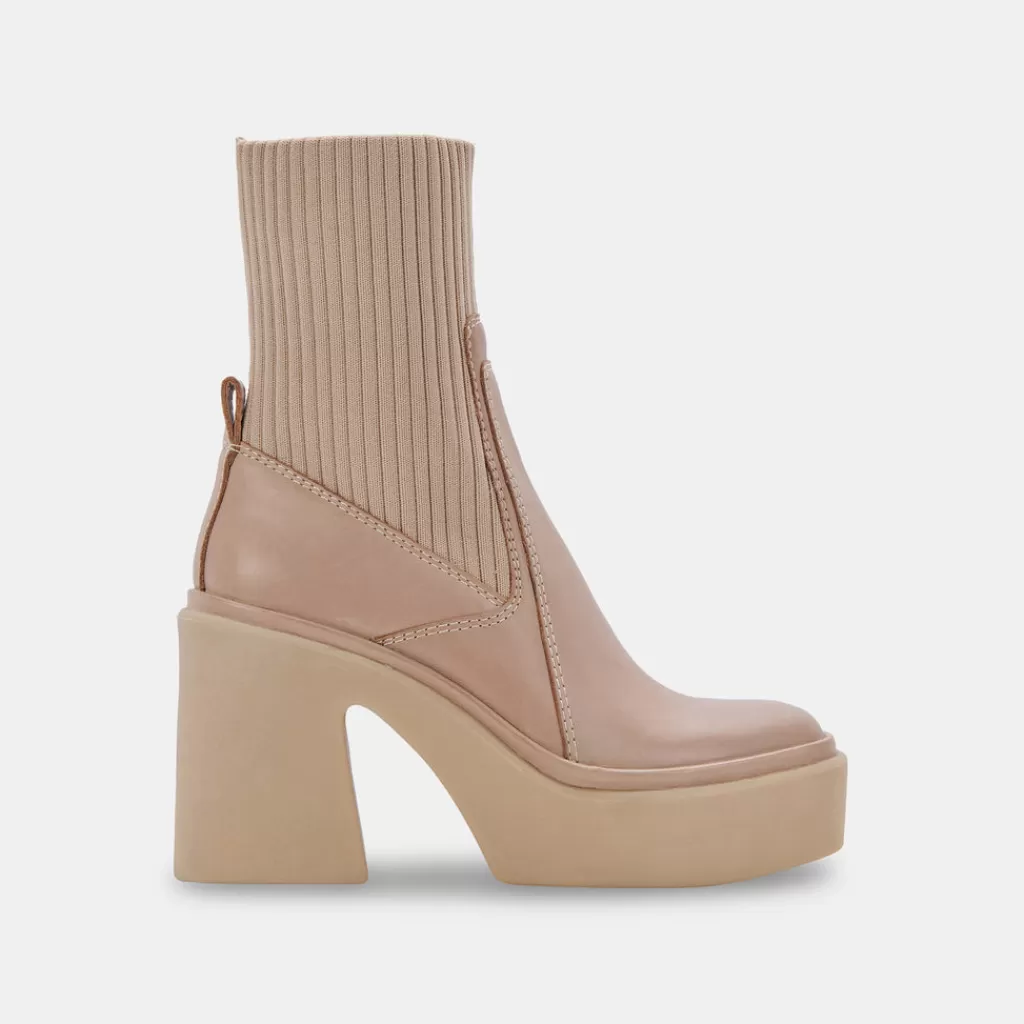 DOLCE VITA Odina Boots Taupe Leather Fashion