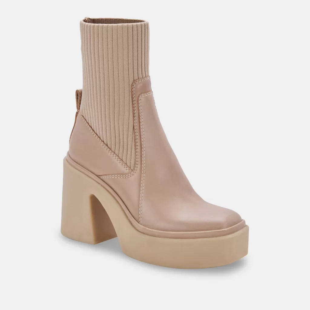 DOLCE VITA Odina Boots Taupe Leather Fashion