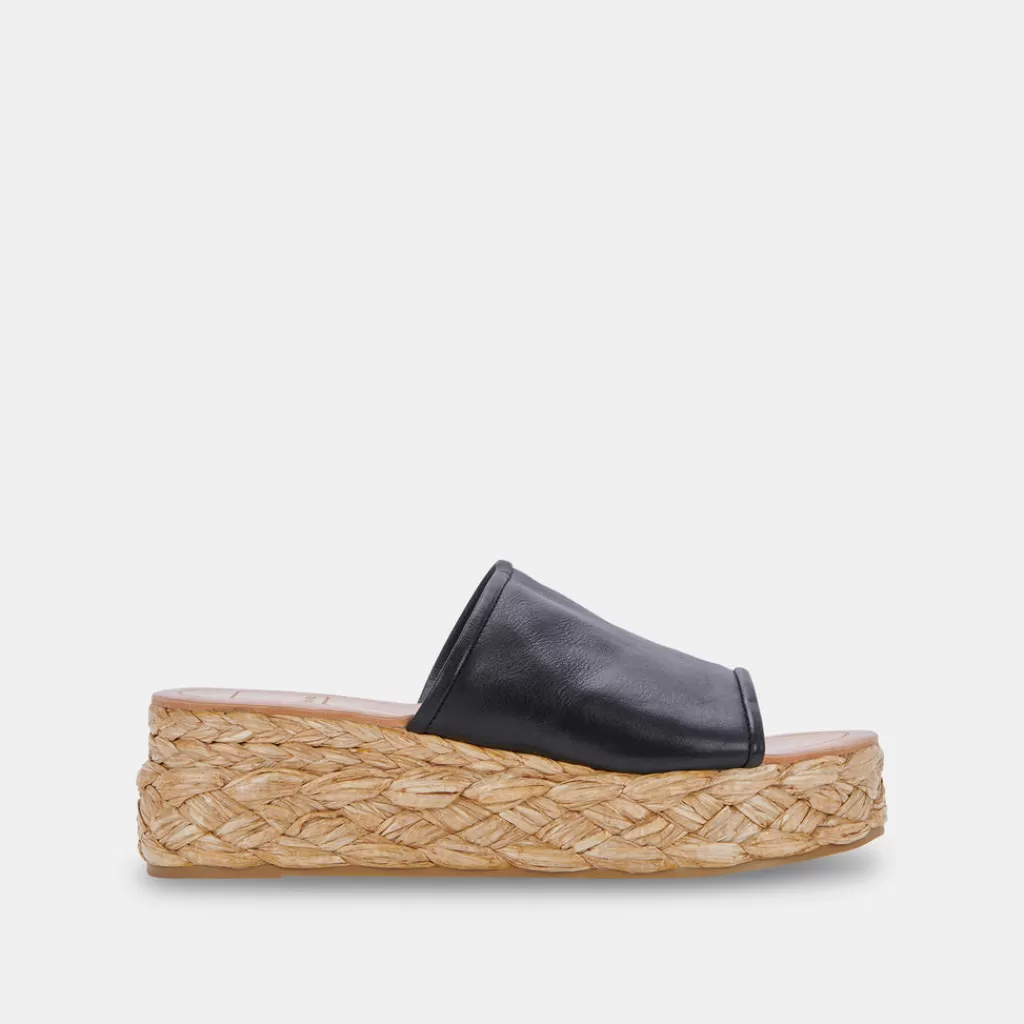 DOLCE VITA Pablos Sandals Black Leather Cheap