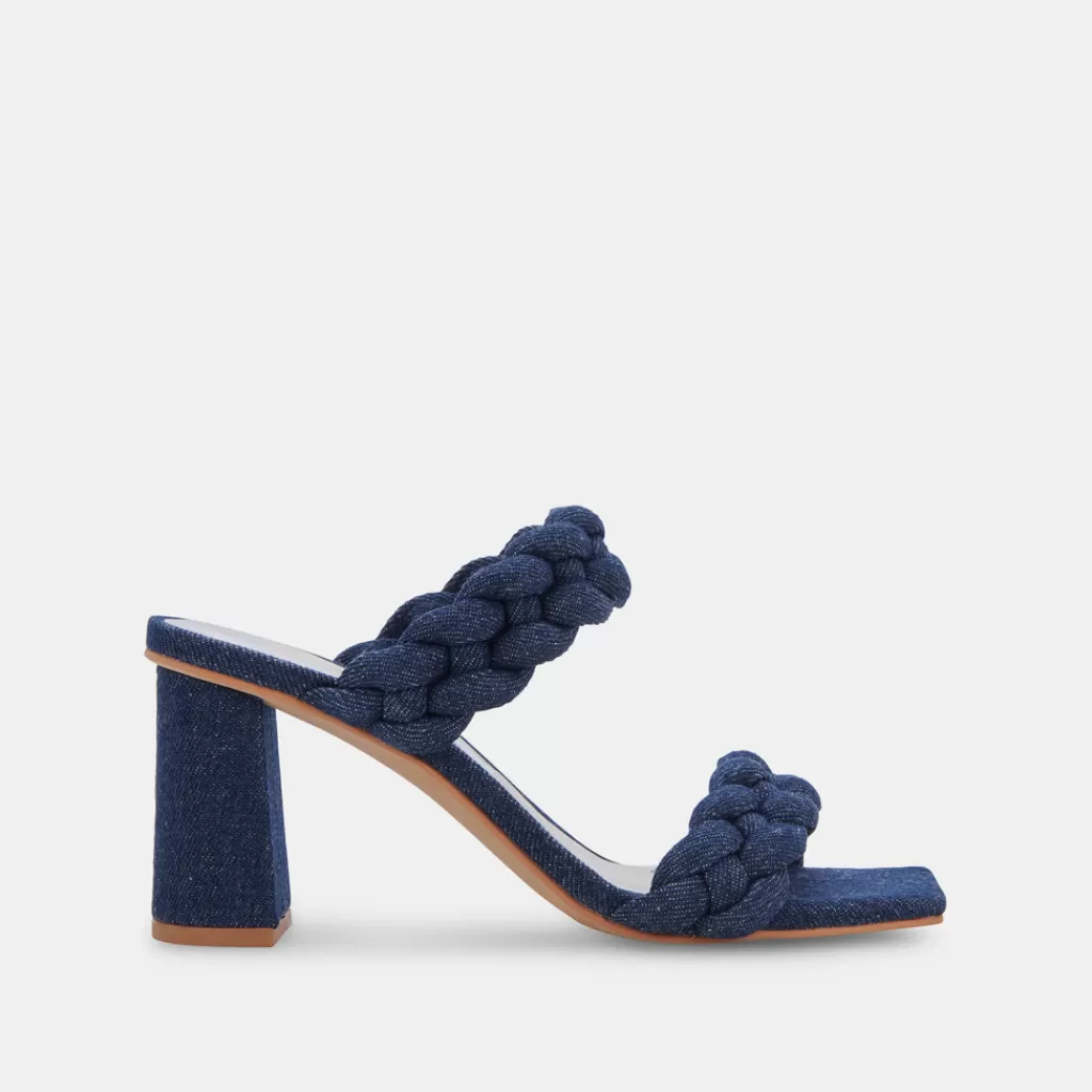 DOLCE VITA Paily Heels Indigo Denim Outlet