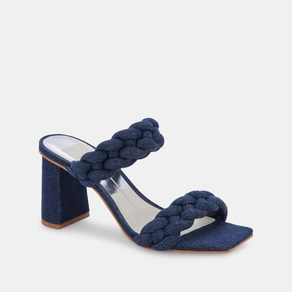 DOLCE VITA Paily Heels Indigo Denim Outlet