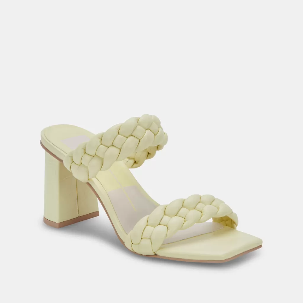 DOLCE VITA Paily Heels Lemon Cream Stella New