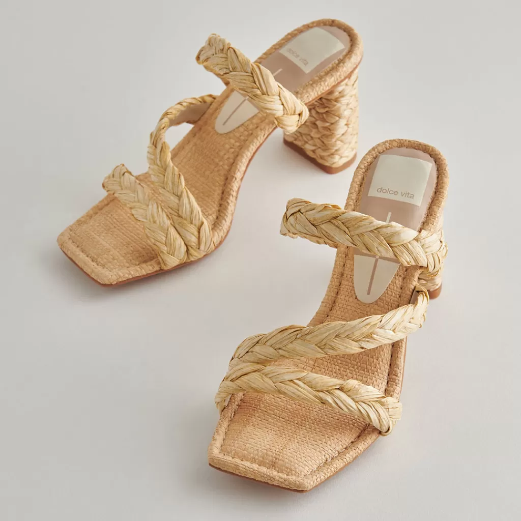 DOLCE VITA Pang Heels Lt Natural Raffia Discount