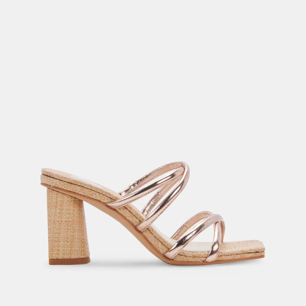 DOLCE VITA Patsi Heels Rose Gold Metallic Stella Store