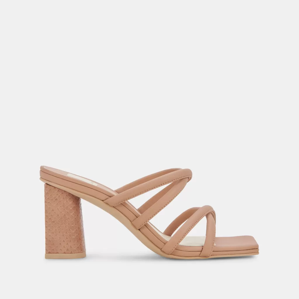 DOLCE VITA Patsi Wide Heels Cafe Leather Discount