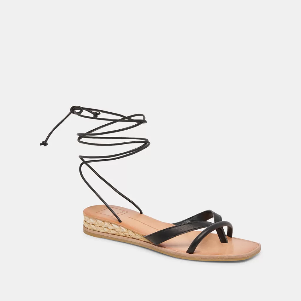 DOLCE VITA Prax Sandals Black Leather Online