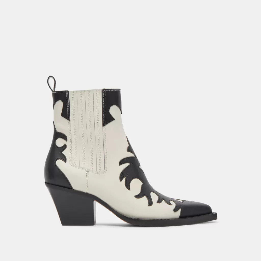 DOLCE VITA Renia Boots Black White Leather Best Sale