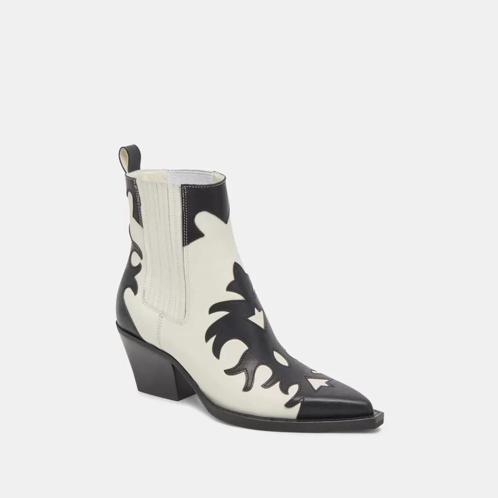 DOLCE VITA Renia Boots Black White Leather Best Sale