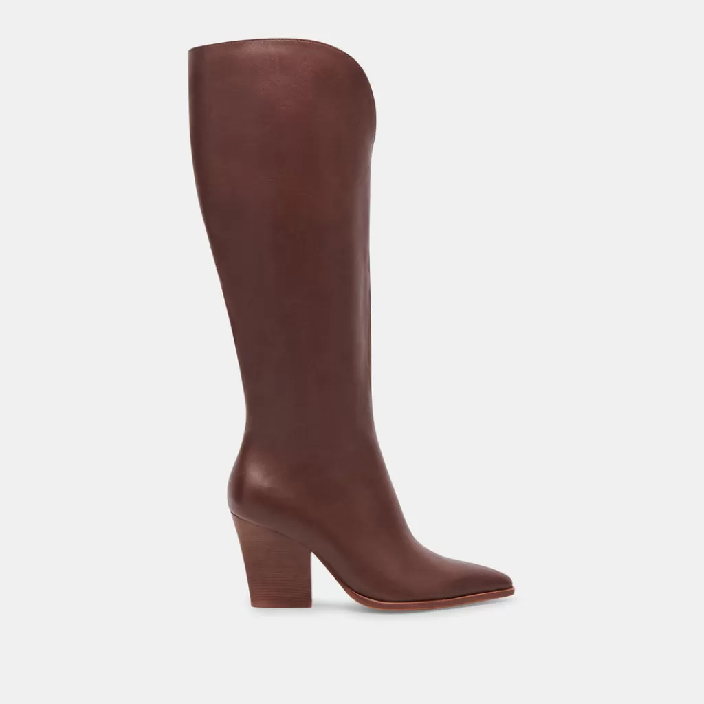 DOLCE VITA Rocky Boots Chocolate Leather Cheap