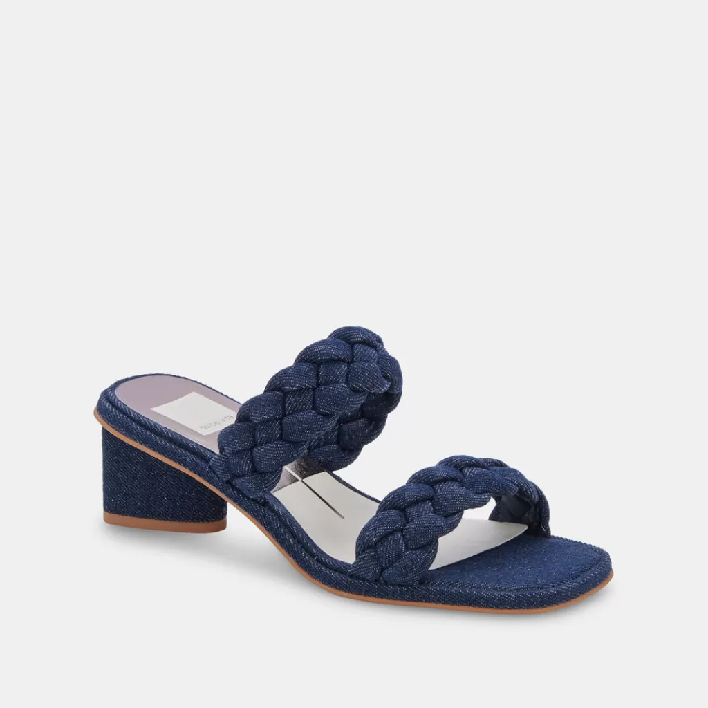 DOLCE VITA Ronin Sandals Indigo Denim Clearance